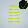 Silicone lumière LED lumineux lacets 12 pcs set